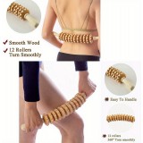 Naturholz Anti-Cellulite Massage-Roller für tiefe Muskeln und Gewebe, Lymphdrainage
