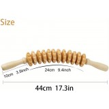 Naturholz Anti-Cellulite Massage-Roller für tiefe Muskeln und Gewebe, Lymphdrainage
