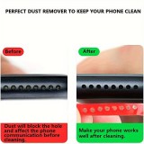 Universal-Tape-Roller zum Reinigen von Smartphone-Anschlüssen und Entfernen von Staub - Rot