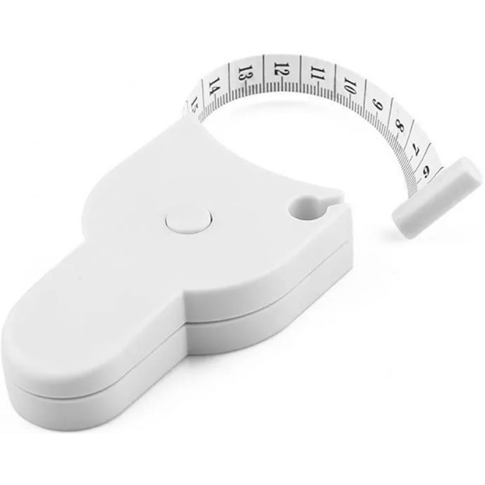 Ruban de mesure automatique du corps - mesure facile du ventre - des bras etc. - Blanc