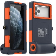 SHELLBOX Coque universelle pour smartphone Etui étanche professionnel 2ème génération (15 mètres) - Orange