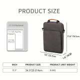 Wasserdichte Umhängetasche Laptoptasche für iPad + Laptop + MaxBook 13 Zoll - Grau