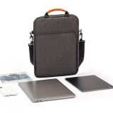 Wasserdichte Umhängetasche Laptoptasche für iPad + Laptop + MaxBook 13 Zoll - Grau