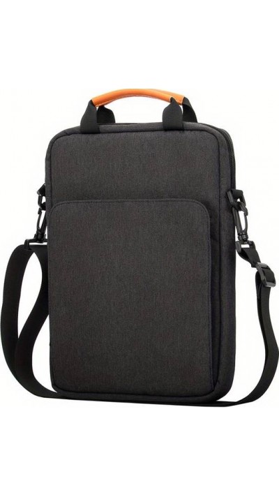 Wasserdichte Umhängetasche Laptoptasche für iPad + Laptop + MaxBook 13 Zoll - Schwarz