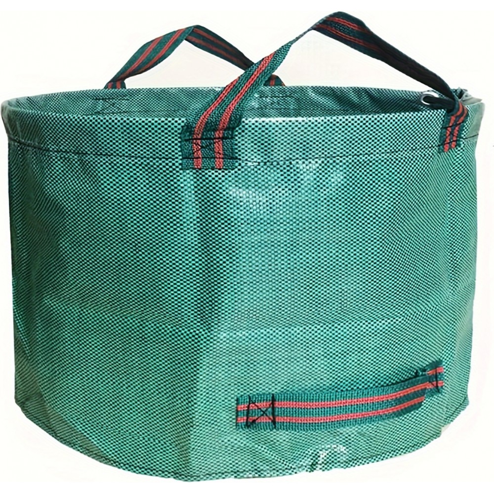 Gartenabfall Tasche (272 L) Wiederverwendbar Strapazierfähiges Polypropylen mit Griffen Pop-Up Laubcontainer - Grün
