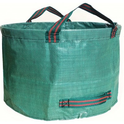Sac à déchets de jardin (272 L) en polypropylène durable avec poignées et pop-up pour feuilles et débris - Vert