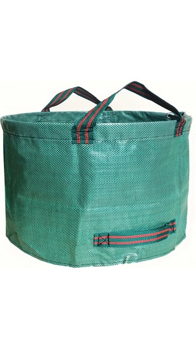 Sac à déchets de jardin (272 L) en polypropylène durable avec poignées et pop-up pour feuilles et débris - Vert