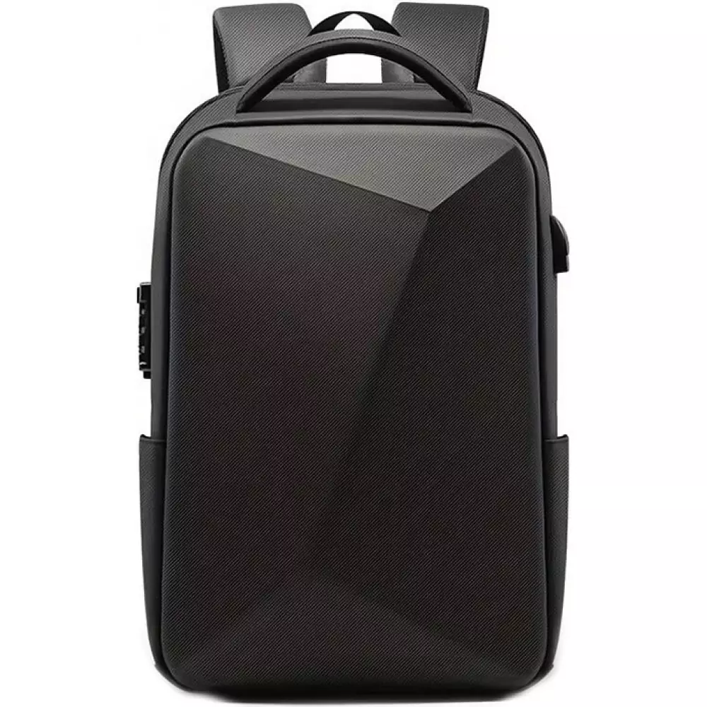 Sac à dos de voyage sportif - volume de rangement extensible de 20 à 35 litres + serrure à combinaison et adaptateur USB - Noir