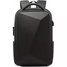 Sac à dos de voyage sportif - volume de rangement extensible de 20 à 35 litres + serrure à combinaison et adaptateur USB - Noir