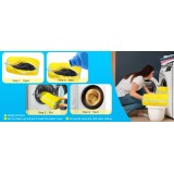 Sac de lavage chaussures en polyester durable avec rembourrage pour baskets et vêtements - Jaune