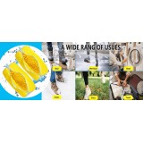 Sac de lavage chaussures en polyester durable avec rembourrage pour baskets et vêtements - Jaune
