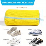 Sac de lavage chaussures en polyester durable avec rembourrage pour baskets et vêtements - Jaune