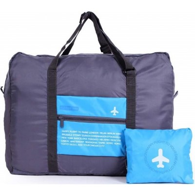 Faltbare und wasserfeste Reisebegleiter-Tasche mit 32L Füllvolumen - Blau
