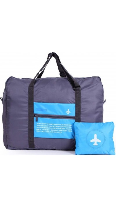 Sac d'appoint de voyage pliable et waterproof 32L de capacité - Bleu