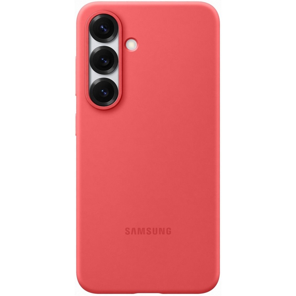 Galaxy S25 Case Hülle - Samsung Original Silikon - Rot
