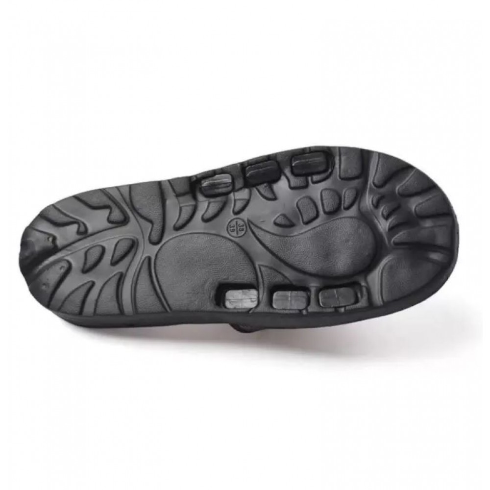 Sandales de podologie confortables avec semelle d'acupuncture noire - 38/39