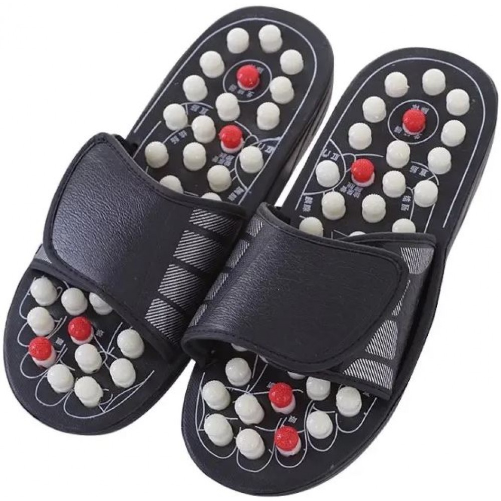 Sandales de podologie confortables avec semelle d'acupuncture noire - 40/41