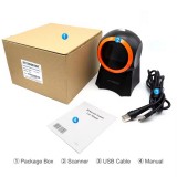 Plug & Play EAN + QR-Codes & Datamatrix Barcode-Scanner (1D/2D) mit USB-A-Kabel - Schwarz