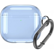 AirPods 4 Case Hülle - Transparente TPU Silikon - Blau