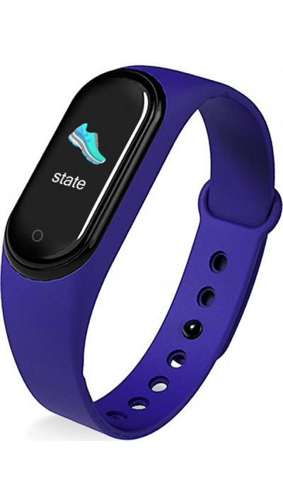 Active Fitness Tracker M5 - Bracelet sportif intelligent Montre connectée Bluetooth - Bleu