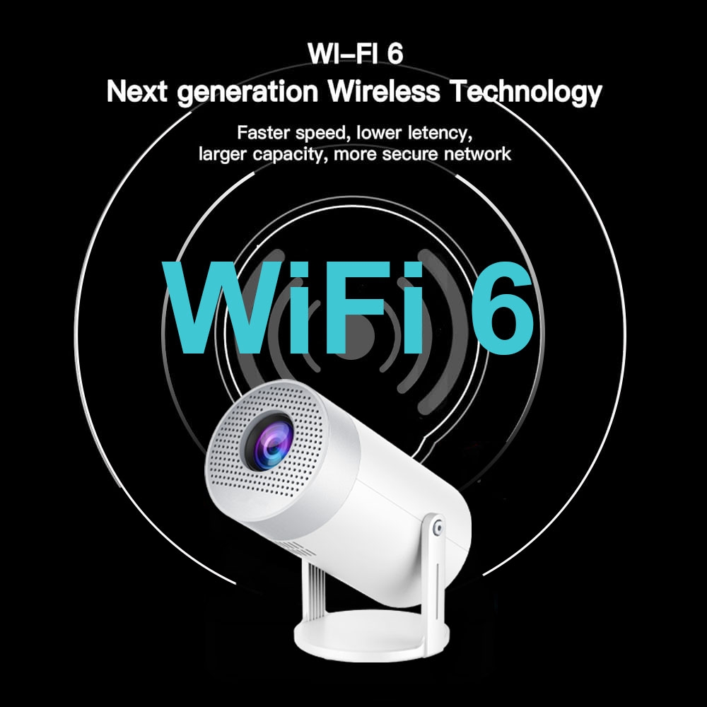 Projektor Multimedia MG50 LED HD Beamer Heimkino mit Screen Mirroring (Android 12, WiFi 6)