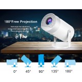 Projektor Multimedia MG50 LED HD Beamer Heimkino mit Screen Mirroring (Android 12, WiFi 6)