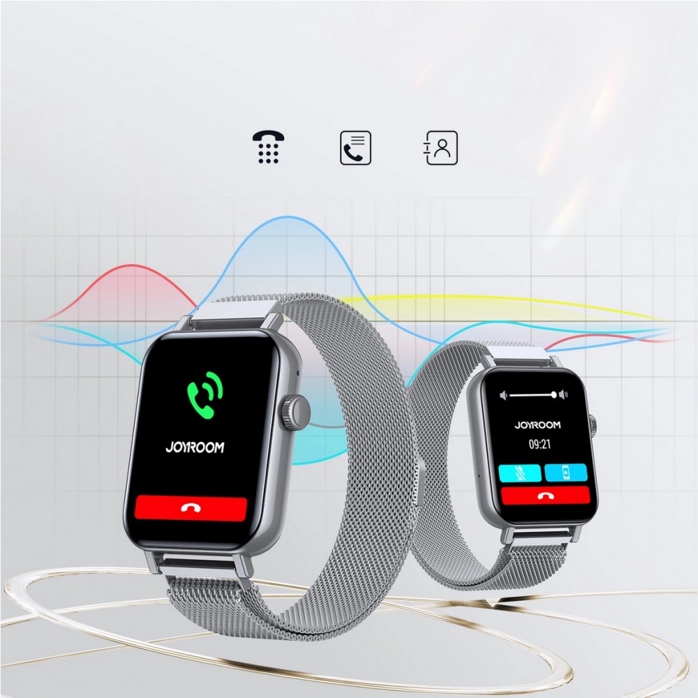 Smart Watch Joyroom JR-FT5 montre connectée IP68 Bluetooth pour iPhone & Android - Argent