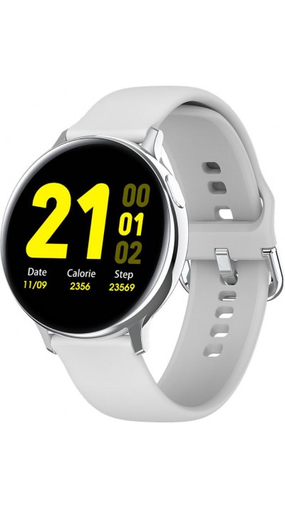 Smart Watch WearFit S20 - Montre connectée avec écran tactile et programmes de sport / fitness - Blanc