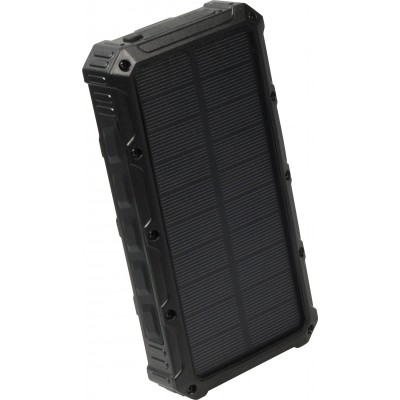 Solar Power Bank outdoor 36000mAh batterie externe avec Qi Wireless Charging - Noir