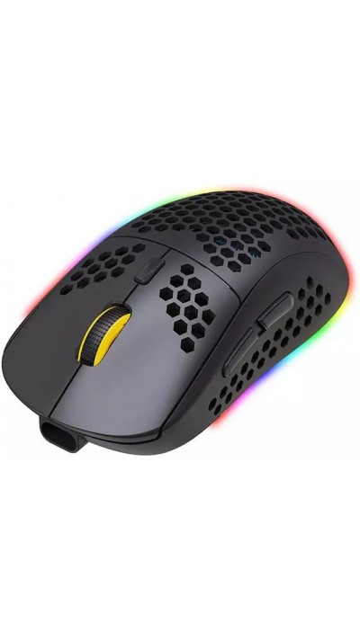 Souris d'ordinateur pour gaming sans fil bluetooth LED Ultra Light contrôle de précision