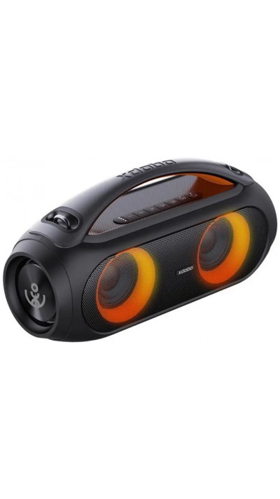 Enceinte speaker Bluetooth sans fil Xdobo Vibe Plus Power Sound 80W IPX5 LED - Noir