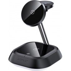 Station de Charge Inductive 3 en 1 Acefast E16 15W pour iPhone / Airpods / Apple Watch - Noir