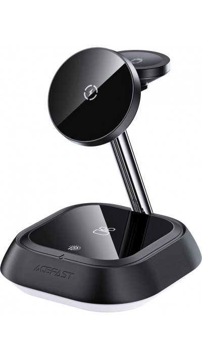 Station de Charge Inductive 3 en 1 Acefast E16 15W pour iPhone / Airpods / Apple Watch - Noir