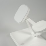 5 in 1 Magnetische Ladestation 15W Wireless Charging mit MagSafe - Touch Control - LED Nachtlicht - Weiss