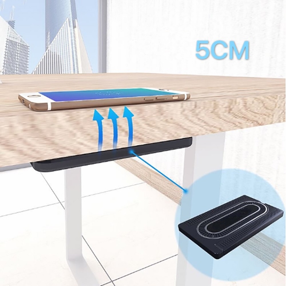 Station de charge sans fil invisible - Charge sans fil cachée sous la table  - Noir - Acheter sur PhoneLook
