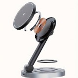 Ladestation 15W faltbare magnetische 2in1 MagSafe Station für iPhone und AppleWatch - Grau