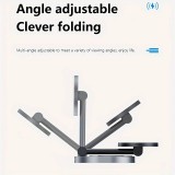 Ladestation 15W faltbare magnetische 2in1 MagSafe Station für iPhone und AppleWatch - Grau