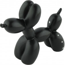 Retro kreative Deko Statue im Hund-Luftballon Look / Dog Design - Schwarz