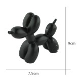 Retro kreative Deko Statue im Hund-Luftballon Look / Dog Design - Schwarz
