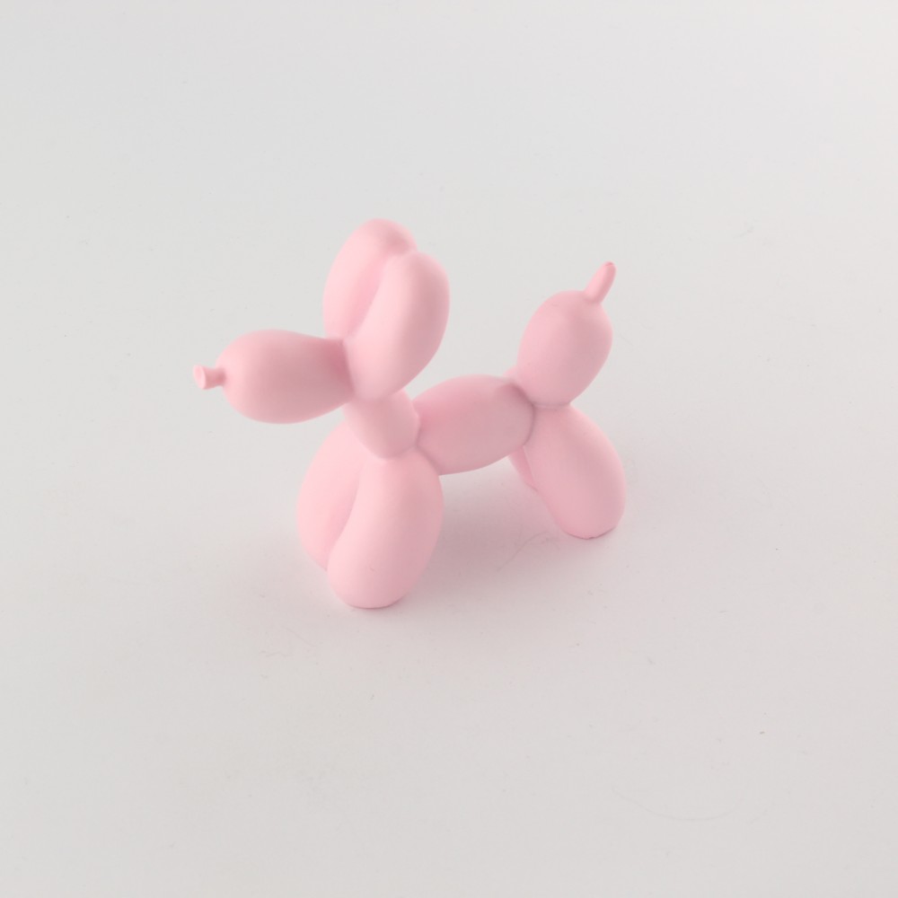 Statue rétro déco créative en forme de ballon / design de chien - Rose