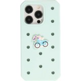 Charm bijou 3D pour coque avec trous style Crocs - Blue Bycicle