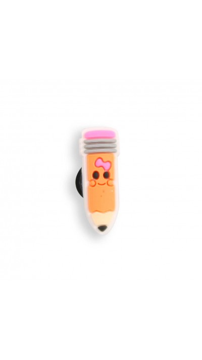 Charm bijou 3D pour coque avec trous style Crocs - Cute Pencil