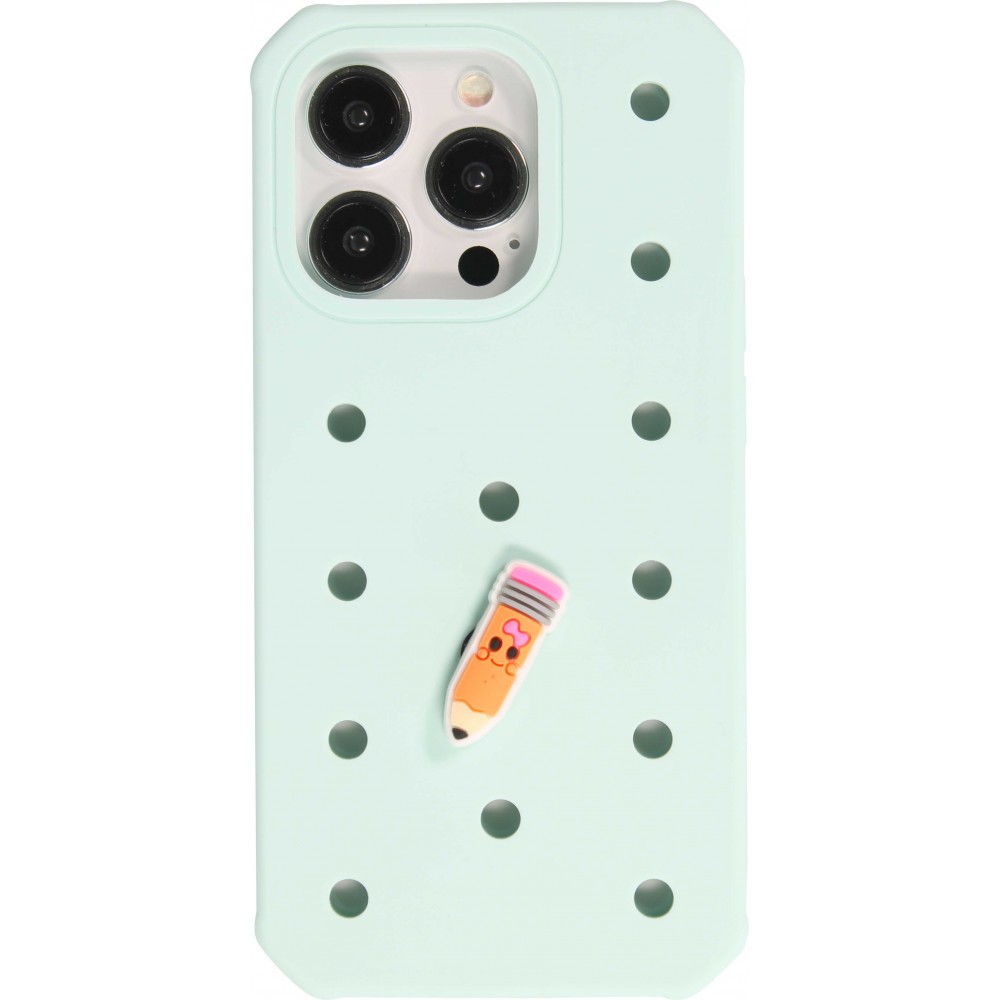 Charm bijou 3D pour coque avec trous style Crocs - Cute Pencil