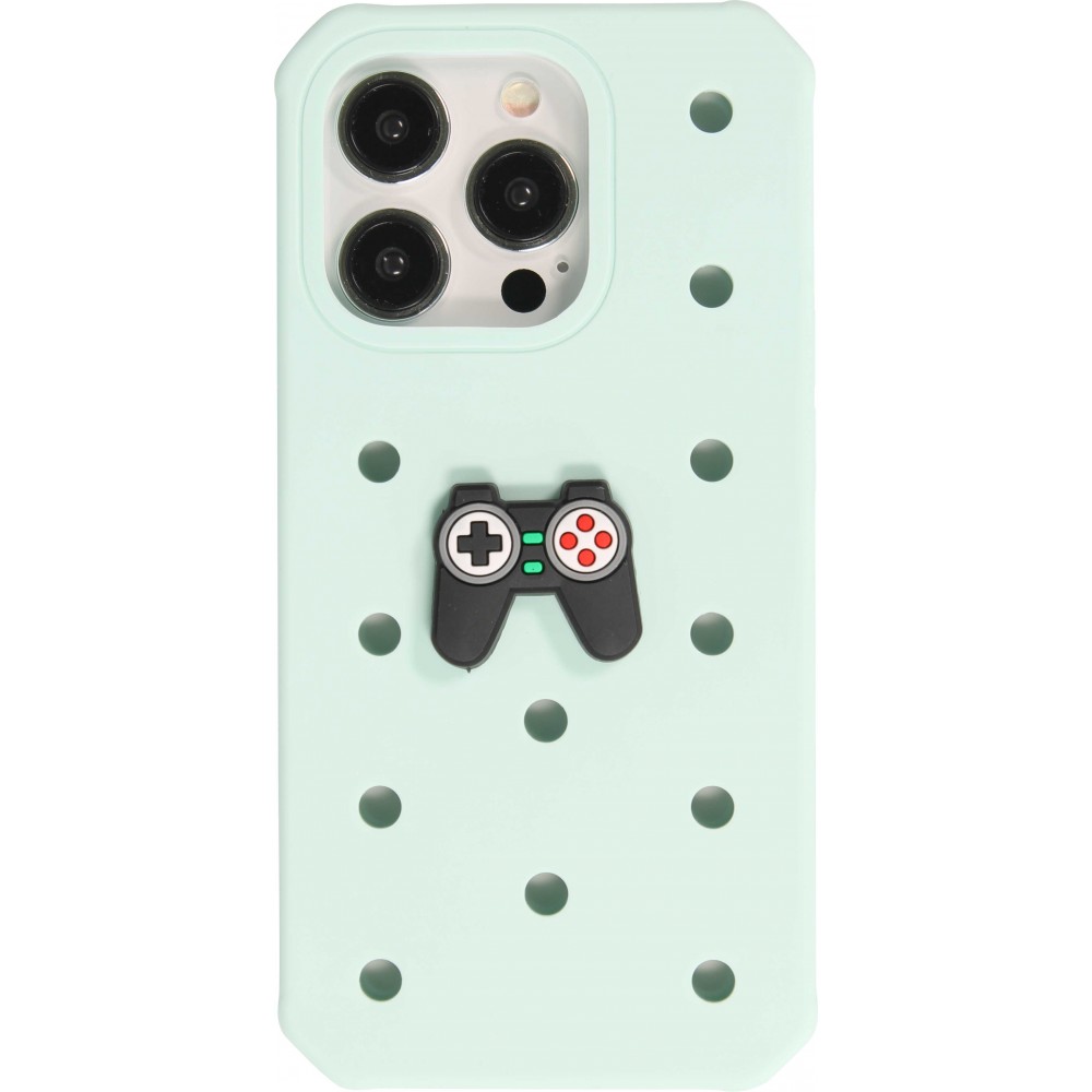 Charm bijou 3D pour coque avec trous style Crocs - Game controller