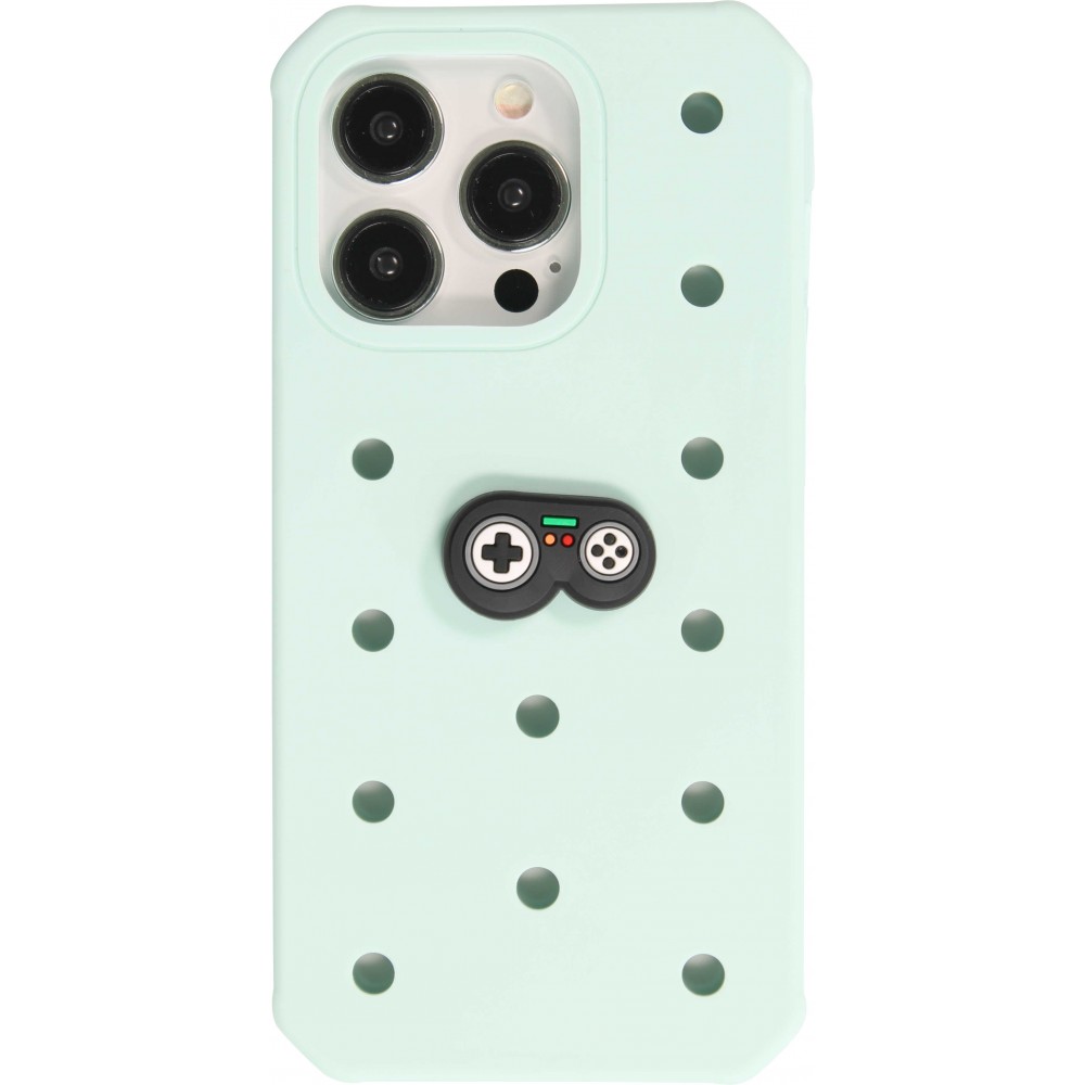 Charm bijou 3D pour coque avec trous style Crocs - Gamecube Controller