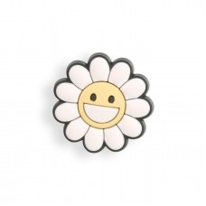 Charm bijou 3D pour coque avec trous style Crocs - Happy Smiling Flower