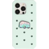 Charm bijou 3D pour coque avec trous style Crocs - Hippie Bus