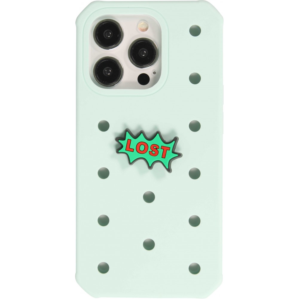 3D-Schmuck Charm für Silikonhülle mit Löcher im Crocs-Stil - LOST Letters