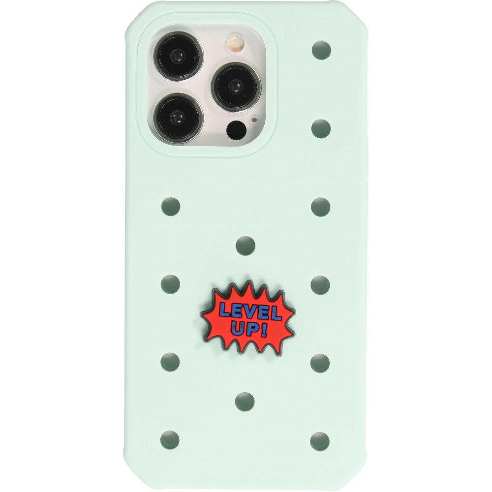 Charm bijou 3D pour coque avec trous style Crocs - Level UP!