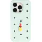 Charm bijou 3D pour coque avec trous style Crocs - Red Lipstick